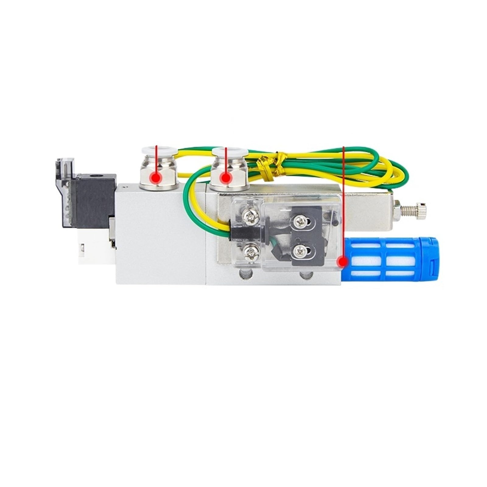 CV Vacuum Generator Negative Pressure Large Flow Suction Valve(CV-15HS-CK-K25L-8mm connector)