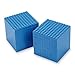 hand2mind Blue Plastic Interlox Connecting Base Ten Blocks Complete Set, Place Value Blocks, Counting Cubes for Kids Math, Math Manipulatives for Kids, Kindergarten Homeschool Supplies (Set of 161)