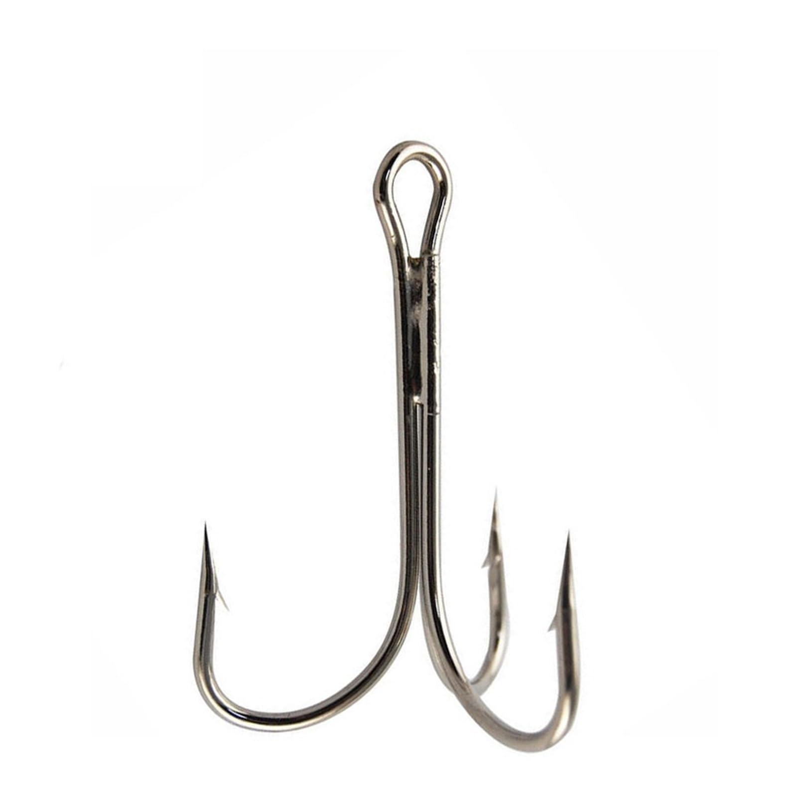 Amo da Pesca, Ami da Pesca, 3551 Ami da Pesca in Acciaio ad Alto tenore di Carbonio Pesca d'altura Ami tripli Esca Artificiale for Amo da Pesca sul Ghiaccio Taglia 6/0-10/0 20 Pezzi