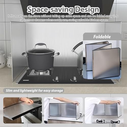 Protector de salpicaduras impermeable para estufa, accesorio de cocina resistente al calor, protección ignífuga y a prueba de quemaduras, cubierta de tabla de fideos fácil de limpiar para seguridad en