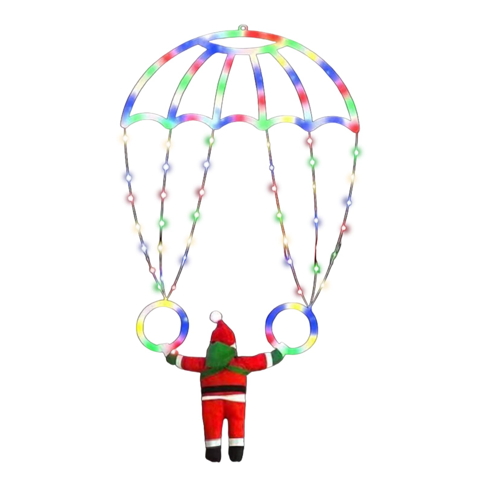 Yrohgkpn Multicolor String Decorative Light Christmas Parachutes Light Holiday Lighting For Porch Garden Wedding Outdoor Decorations Outdoor Christmas Decoration