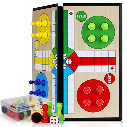 Ludo magnético para niños y familia 11.2x11.2 in miniatura 2