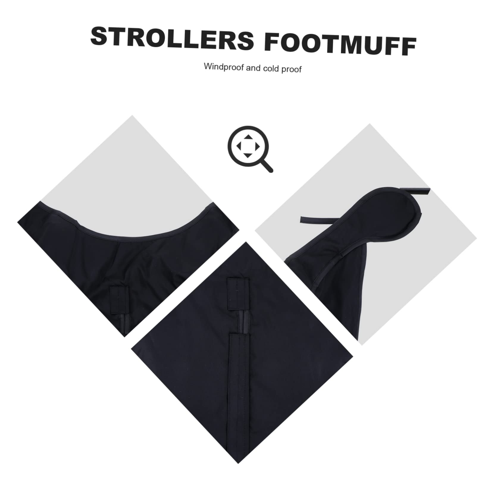 Wakauto Oxford Cloth Windproof Footmuff Cold Proof Stroller Cover for Baby Buggy Pram Footmuff