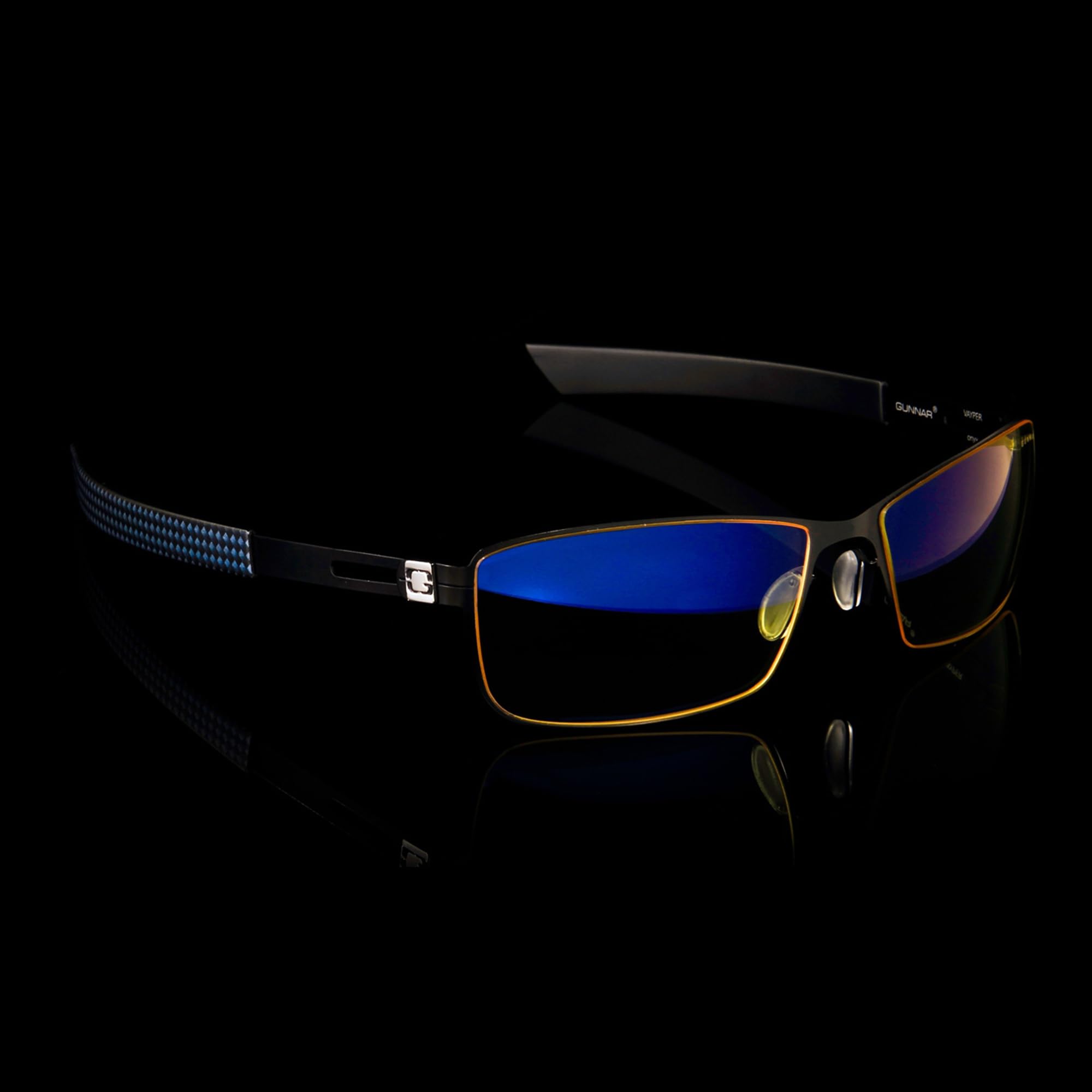 GUNNAR Okulary blokujące światło niebieskie - Vayper - Onyx - Amber