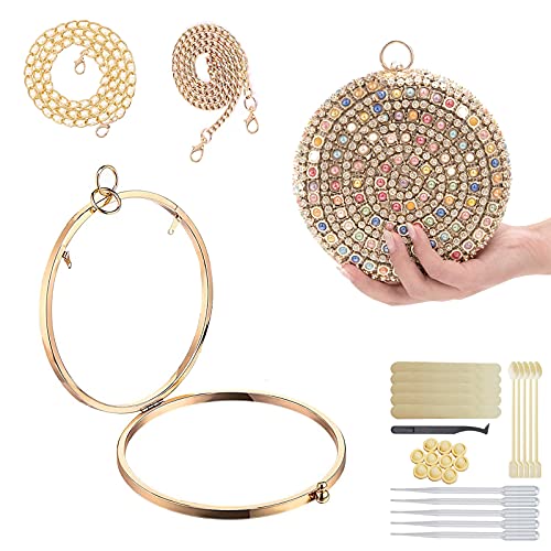 MUFUN Resin Clutch Frame Bag, Resin Molds Accessories, Metal Alloy