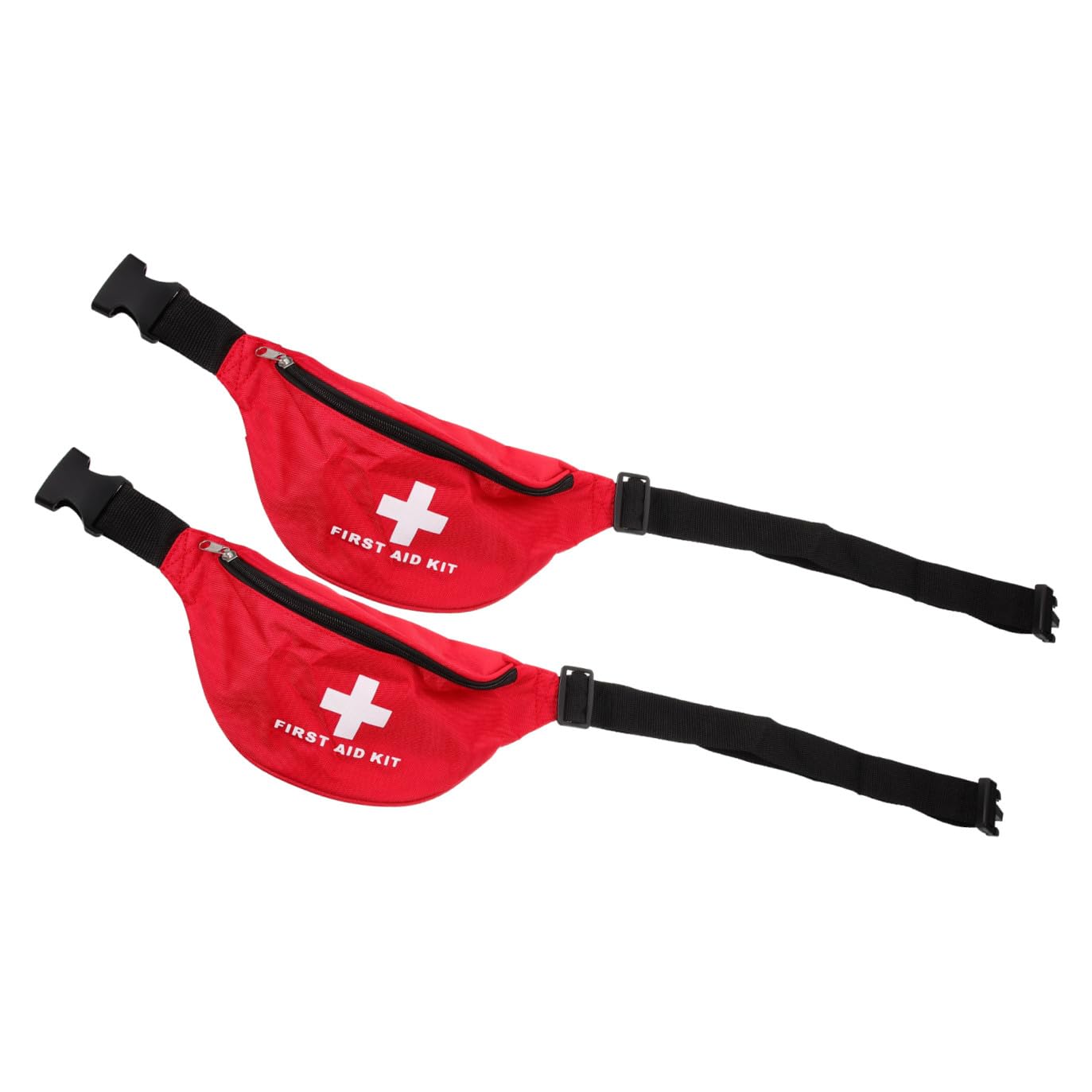ifundom 4 Set Sacca Di Pronto Soccorso Borsa Per La Medicina Portatile Borsa Di Emergenza Vuota Borsa Per Attrezzature Mediche Borsa Di Emergenza Dell'auto Tela Di Nylon Rosso 2 Pezzi*4