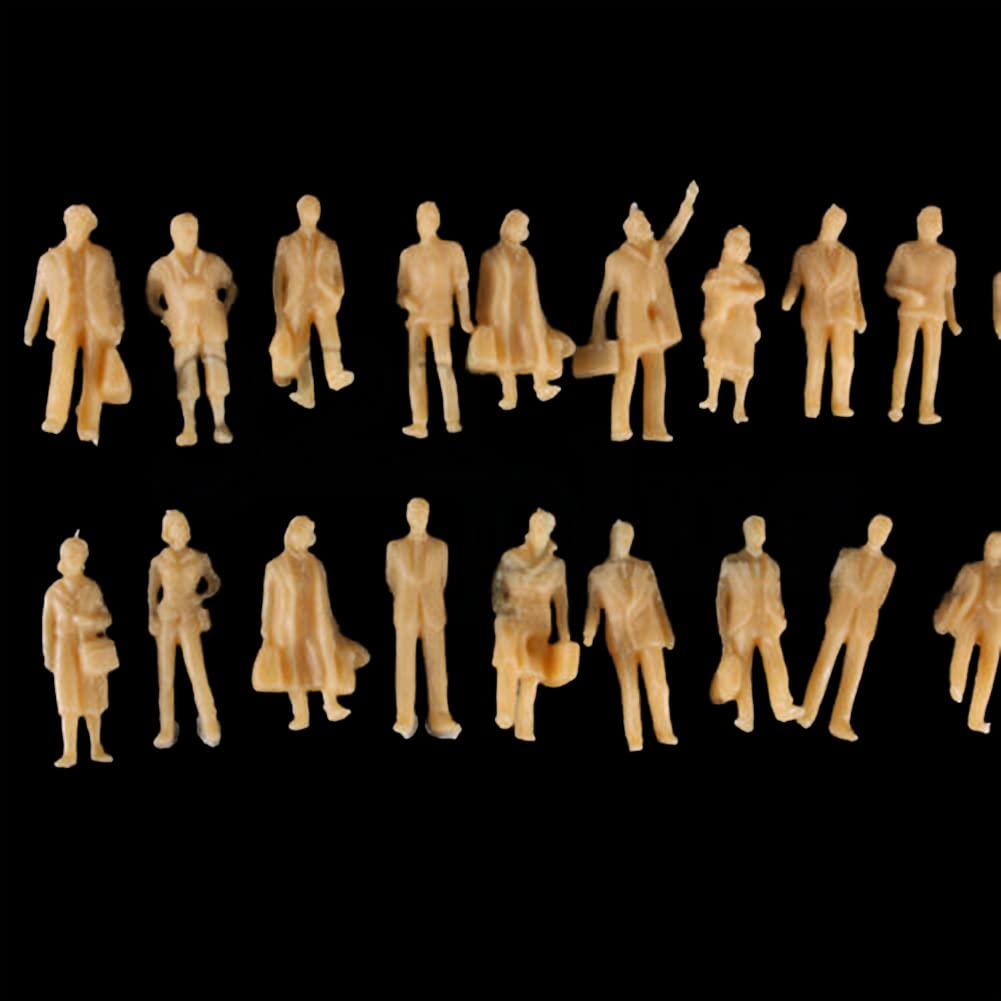 60Pcs Figurines Modèle 1:87 Figurines H0 Non Peintes Debout H0 Accessoires Plastique 60Pcs Figurines Modèle 1:87 Figurines H0 Non Peintes Debout H0 Accessoires Plastique