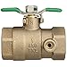 Zurn 34-850TXL Lead-Free FNPT Tapped Ball Valve, Bronze, 0.75 Inch
