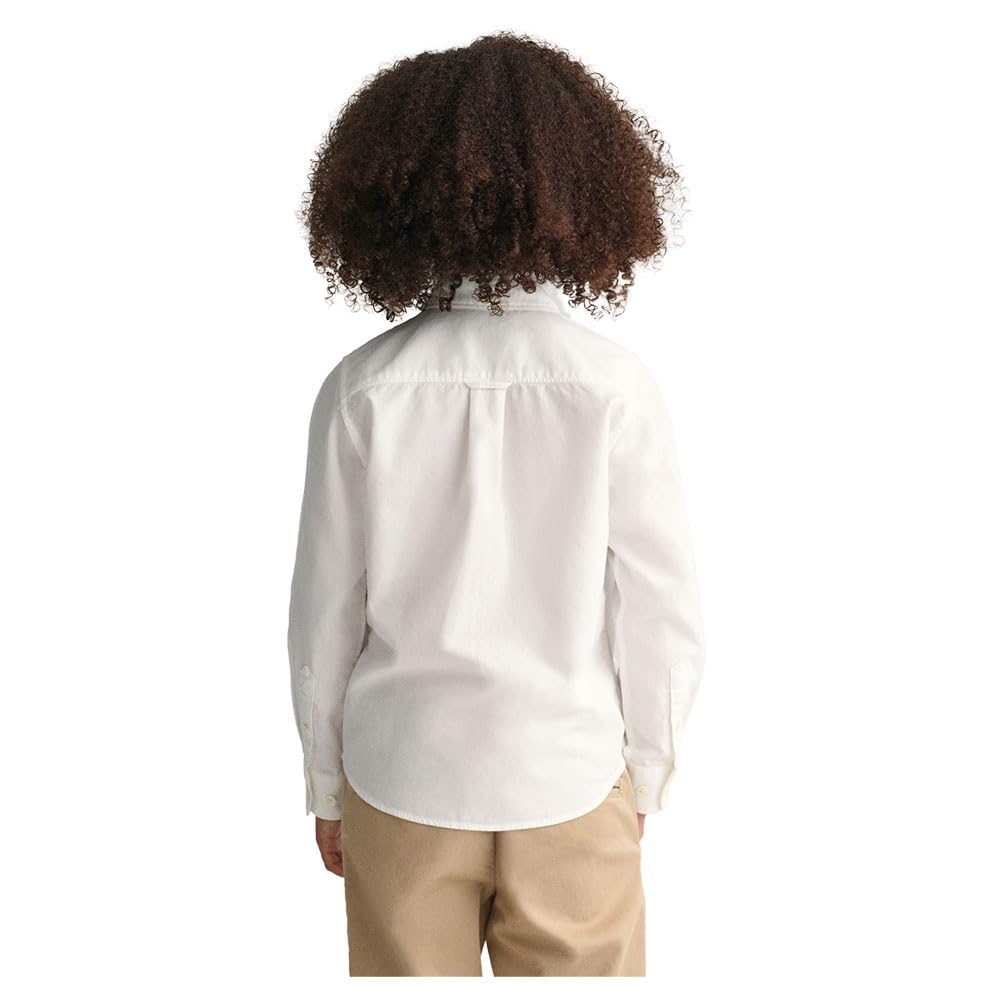 Gant Unisex Kinder Shield Oxford Bd Shirt Hemd, Weiß, 98-104 EU