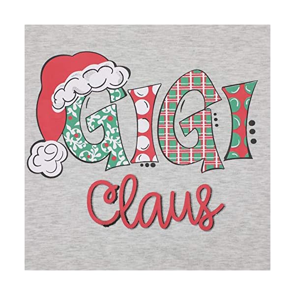 Grandma-Claus-Shirt-Women-Funny-Christmas-Graphic-Tee-Casual-Raglan-Splicing-Long-Sleeve-Pullover-Tops-Gigi-Shirts Grandma Claus Shirt Women Funny Christmas Graphic Tee Casual Raglan Splicing Long Sleeve Pullover Tops Gigi Shirts Red