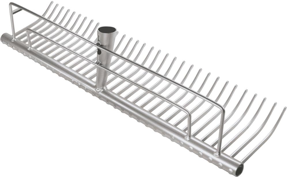 Idealspaten 66457000 Césped Rastrillo con 2 Paralelo puntales 70 cm, Plata, 40 x 25 x 15 cm