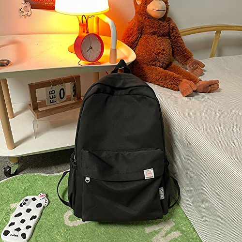 Women Aesthetic Backpack Solid Color Cute Backpack Large Laptop Backpack Women Kawaii Backpack for Daily,Travel,Work3