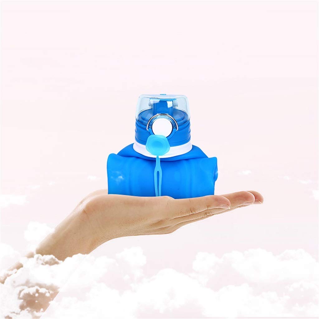 Klappbarer Wasserbecher, Kieselgel 1000ml Hohe Kapazität Hohe Temperaturbeständigkeit Zum Reisen (5 Farben Zuerst Verfügbar)