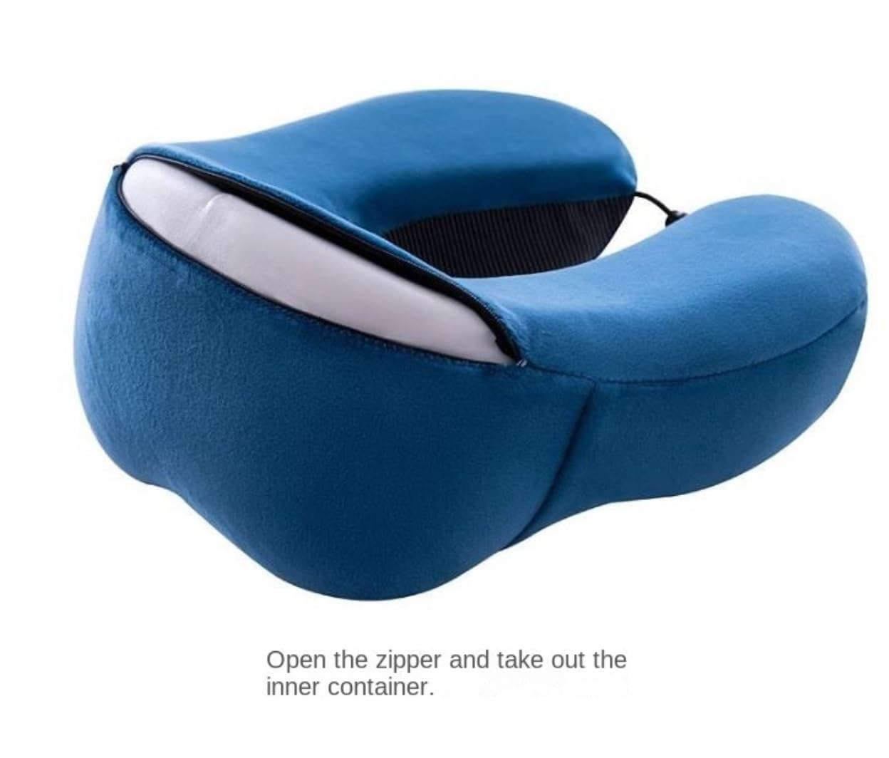 Cuscino da Viaggio Cuscino da Collo Cuscino da viaggio in memory foam con supporto per la testa per aereo, auto, treno, casa Cuscino da Viaggio Aereo(Grey)