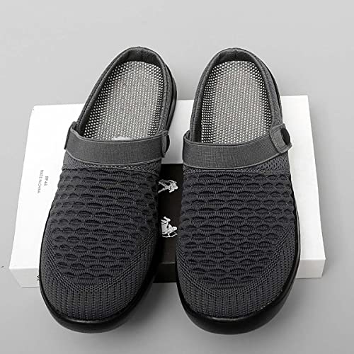 Men's Women's Summer Flat Sole Light Weight Breathable Mesh Quick Dry Beach Slippers Anti-Slip Garden Sandals Clogs Shoes Indoor Outdoor4