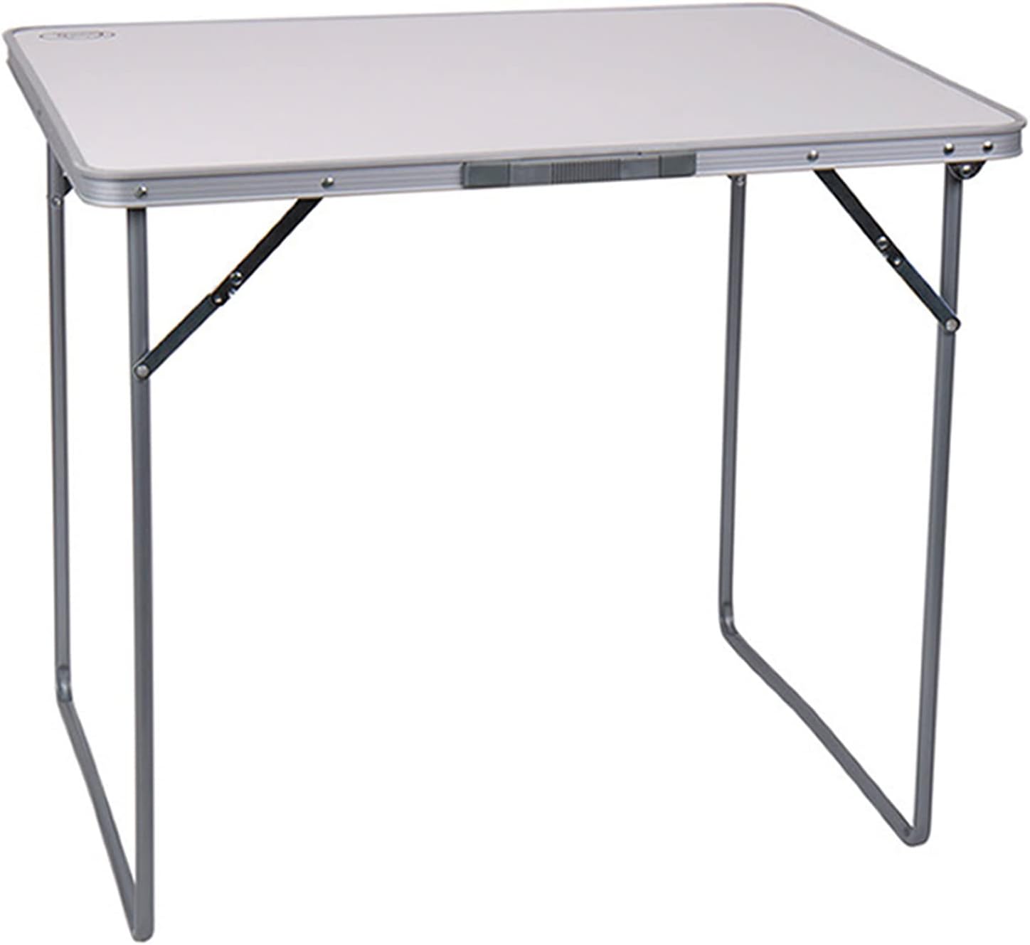Jesper - Mesa plegable compacta para camping (80 x 69 x 60 cm), color gris claro