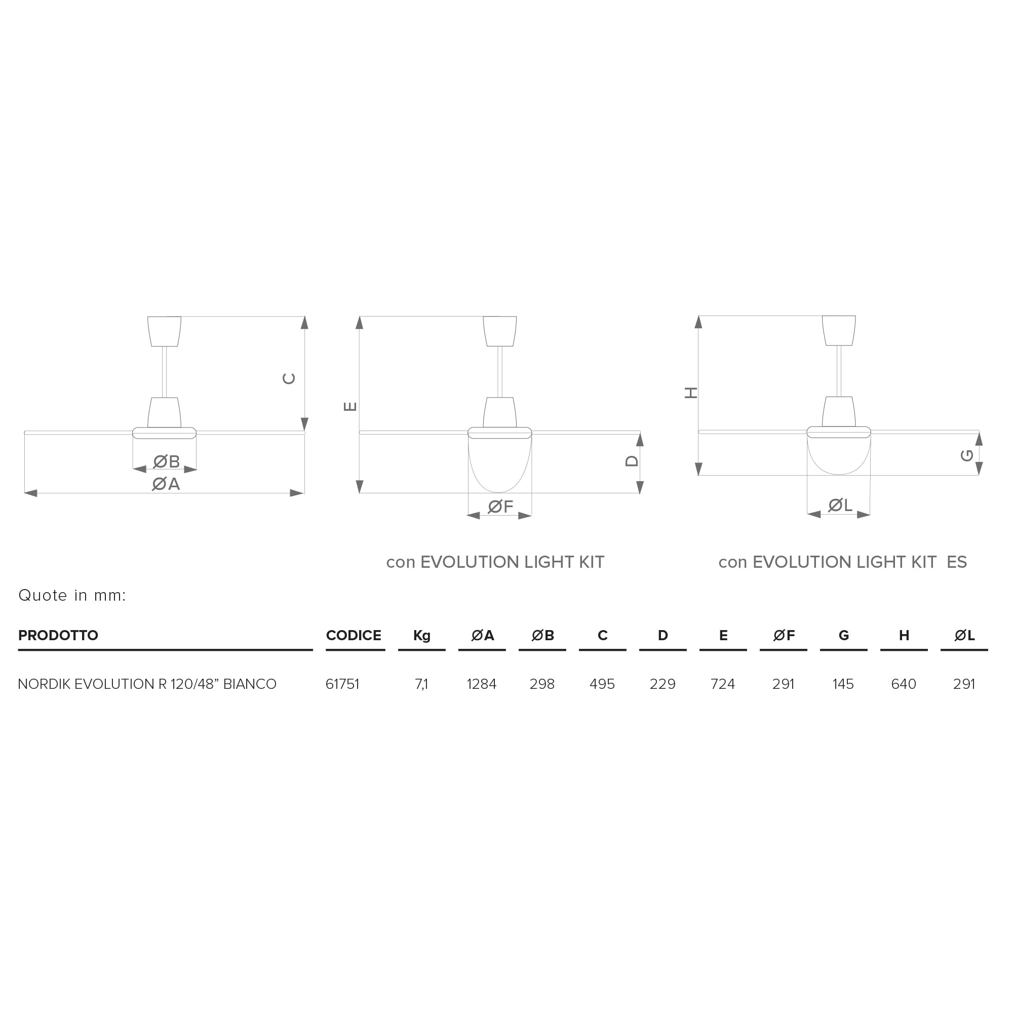 Vortice Nordik Evolution R- Ventilatore da Soffitto Silenzioso, 3 Pale in Acciaio, Rotazione Reversibile, Ventilatore Aria Fredda Velocità Regolabile, Predisposizione Kit Luce, Telecomando Non Incluso