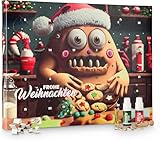 Kaffeehaus Diamant Monster-Keks Back-Adventskalender 2025, 140g mit 24 Türchen voller Backzutaten und Backzubehör mit Vanillinzucker, Lebensmittelfarben, Zuckerstreusel, Zitronenaroma & Ausstechformen