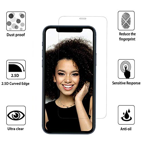 Image of GRIPP 0.3mm Japanese HD Tempered Glass Screen Protector for iPhone 11, iPhone XR (6.1 inch), 2.5D Round Edges, Scratch-Resistant, 9H Hardness, Full Screen Coverage, Bubble Free