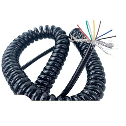 PUR�X�v�����O���C���[�V�[���h�P�[�u�� 7�c 22 awg/0.3mm �X�g���b�` 1 2 3 4 5 6 3 7 8 9 10 m ����\�ʃX�p�C�����g�����C���[(Stretch 8 meter)