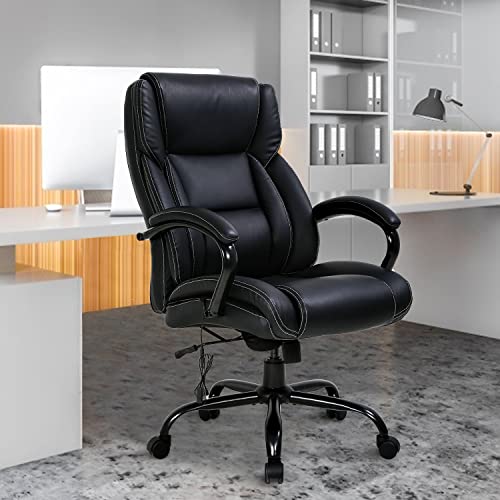 Big and Tall Office Chair 500lbs Ergonomic PU Leather Executive