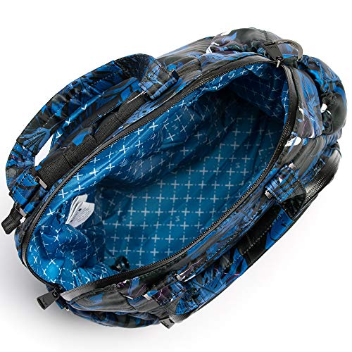 Lug Canter Shoulder Bag, Botanical Black