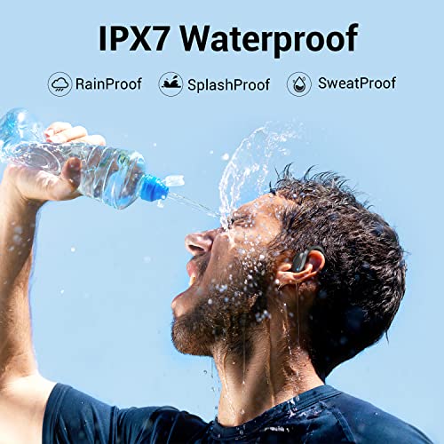 Image of EDYELL Overhook C5P True Wireless Bluetooth Earbuds /Earphones /in-Ear TWS Stereo Headphones with Advanced Bluetooth V5.1 IPX7 Waterproof Extra-Long Playtime, Built-in Mic with Deep Bass for Sports and Workout