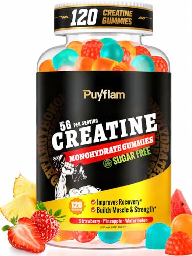 Image of Sugar Free Creatine Monohydrate Gummies 5g for Men & Women With Electrolyte