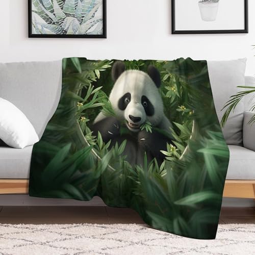 Couverture polaire panda pour des soirées cocooning confortables sur le canapé