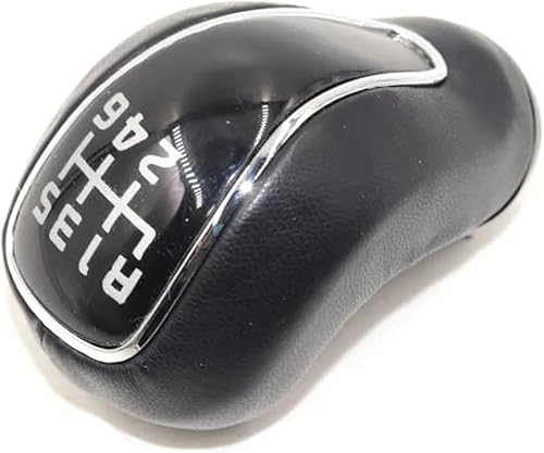 Miniatura 6 de Manija de engranajes 6 velocidades de cuero PU manual perilla de palanca de cambios para Kia K2 K3 K4 para Sportage para Forte para Cerato K3