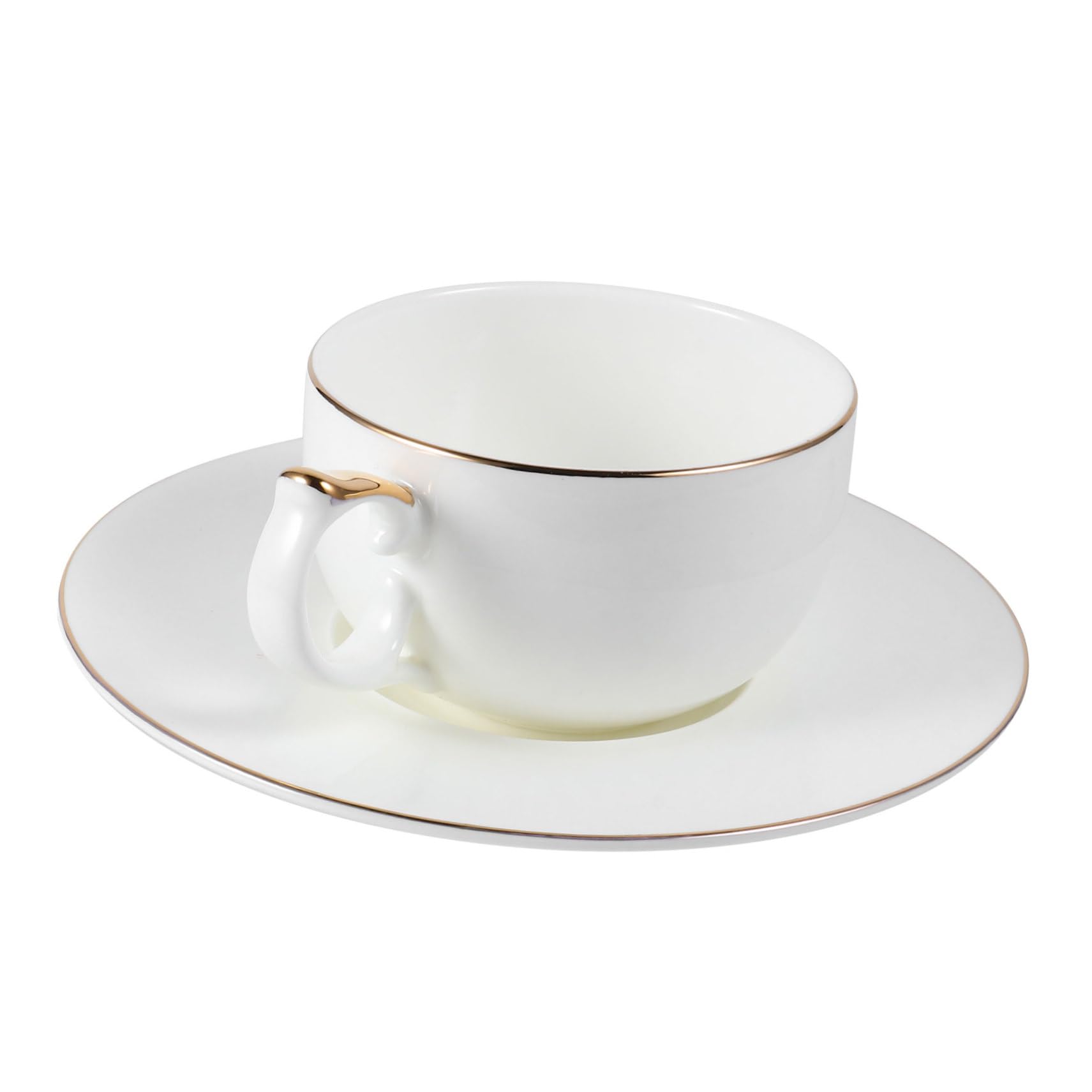 Tasse à café expresso céramique 150 ml petite tasse vaisselle dorée pour salon de thé