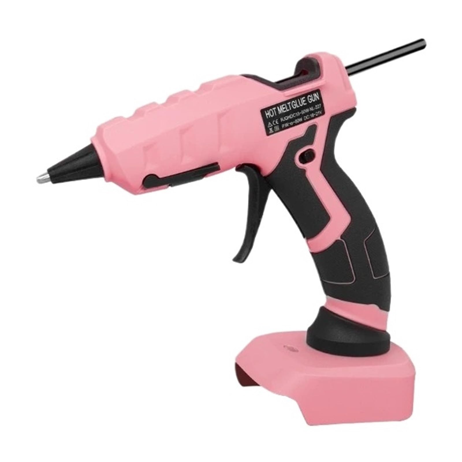 Pistola de Silicona Pistola De Pegamento De Fusión En Caliente Inalámbrica con 30 Uds. Barras De Pegamento De 7mm For Herramienta Eléctrica De Reparación De Batería De Iones De Litio De 18V (Color :