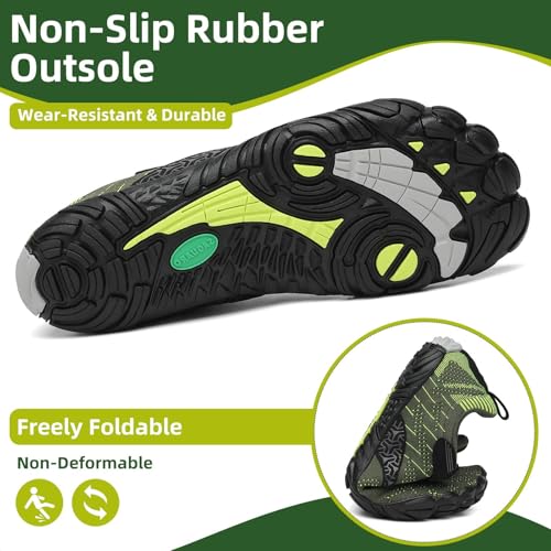 Image of SAGUARO Womens Mens Barefoot Shoes Minimalist Trail Runner Wide Toe Box Zero Drop Outdoor Cross Training Shoe