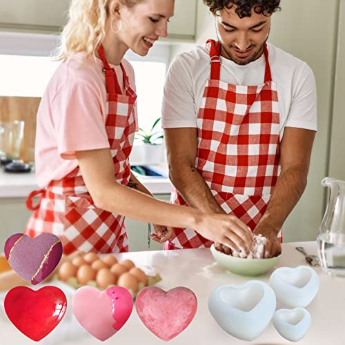 Miniatura 7 de 3pcs Molde De Silicona Para Velas, Moldes Velas 3d Molde Silicona Con Corazón Amor Cera Soja Cera Abeja Moldes Jabón Aromaterapia, Moldes Para Velas Resina 3d Con Mechas Moldes Para Hacer Velas