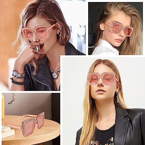 Womens Men Sunglasses Trendy Party Retro Oversized Sunglasses 60,70'S Sunglasses Halloween Square Disco Accessories3