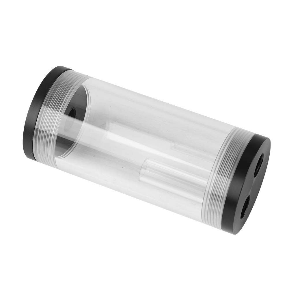 Serbatoio di raffreddamento ad acqua per computer da 50 mm di diametro e 160 mm di lunghezza con mini pompa DC da 800 L/h, serbatoio d’acqua a cilindro per di raffreddament (110 mm)