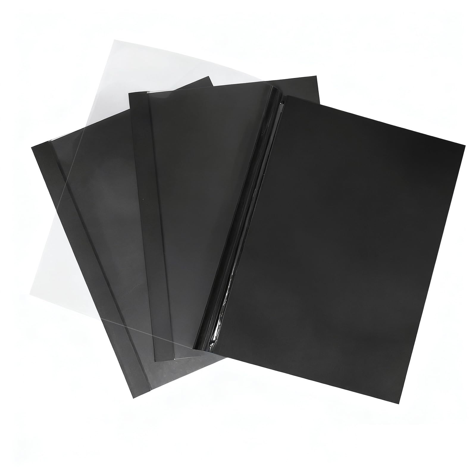 Thermobindemappe, 15 Blatt, 2 mm, A4, Schwarz, Packung mit 25 Stück