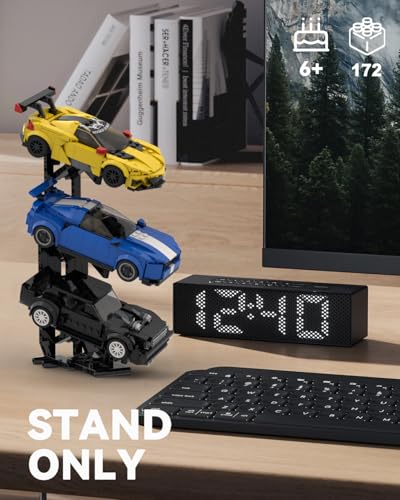 Image of Display Stand for Lego Speed Champion Cars (1 Pack), Upgraded 3-Layer Stand for Lego Car 76917 76908 76918 76915 76914 76907 76901 76902 and More, Display Building Kit for Kids, Boys and Girls