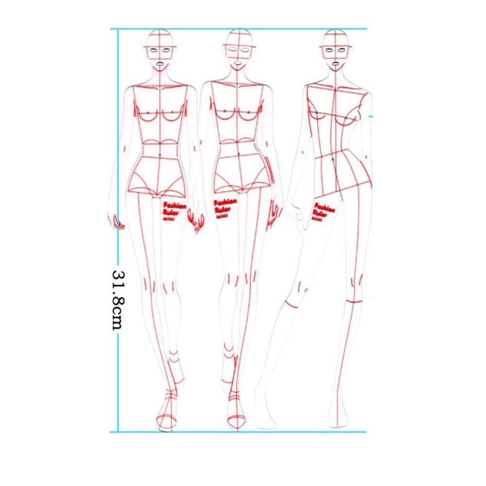Curva Francesa Dinámica Humana Regla de Plantilla de Moda Regla de Plantilla de Curva Francesa Patrón Patrón de Reglas de Clasificación Herramienta de Costura Artesanal de Diseño de Estilo reglas de