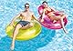 Intex Pillow-Back Lounge - Aufblasbarer Schwimmsessel - 137 x 122 cm - Farblich, Vinyl