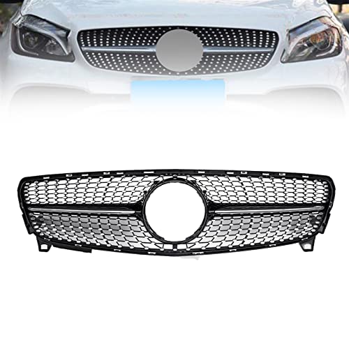 Grille de calandre pare-chocs avant W176 style diamant pour remplacer une calandre ternie