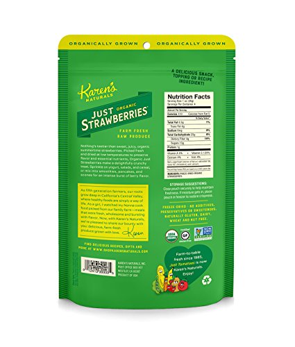 Karen's Naturals Organic Freeze Dried Strawberries, 4 oz image 4