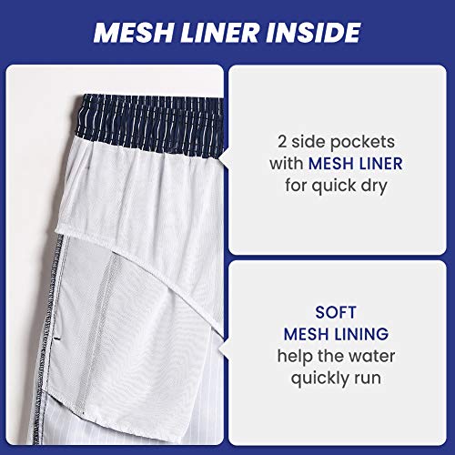 Image of maamgic Mens Slim Fit Swim Shorts Swim Trunks 7 inch Quick Dry Mens Bathing Suits with Mesh Lining