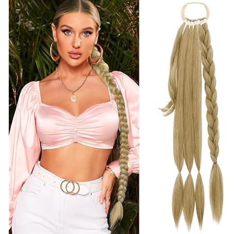 Songaa Long Braid Ponytail Extension Cover