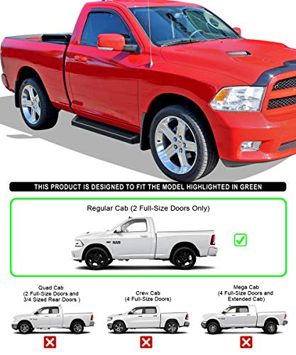 Estribos APS 6 pulg Negros Dodge Ram 09-18 miniatura 2