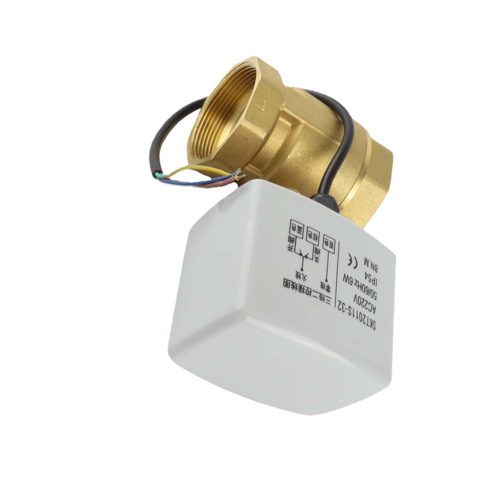 Valvola a Sfera Motorizzata, AC 220V DN50 Valvola a Sfera Motorizzata Elettrica in Ottone a 2 vie 2"a 3 pollici