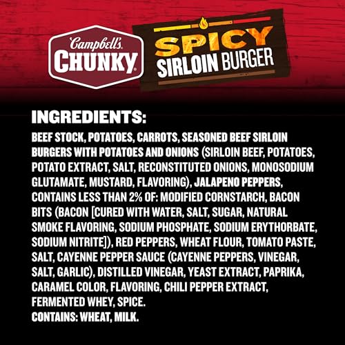Image of Campbell's Chunky Soup, Spicy Sirloin Burger Soup, 18.8 oz Can