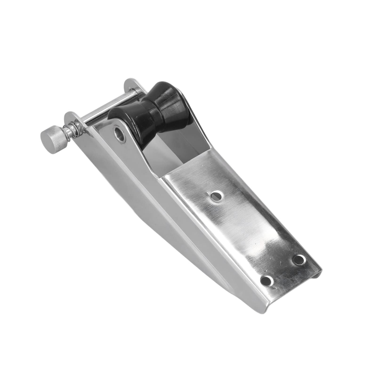 Rolka Kotwiczna Morska 230 Mm, Nylon ze Stali Nierdzewnej 304 | Osprzęt do łodzi, Czarny Nylon Ograniczający Otarcia, Sprężynowy sworzeń Ustalający, Wstępnie Nawiercone Otwory Montażowe,