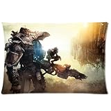 Chetery Popular Game Titanfall Panoramic Overwatch Printed Best Gifts Decorate Pillowcase Custom Pillowcase Soft Pillow Case Zippered Pillow Case Cover in Roomy Size 20x30(Two Side) Fashion Design