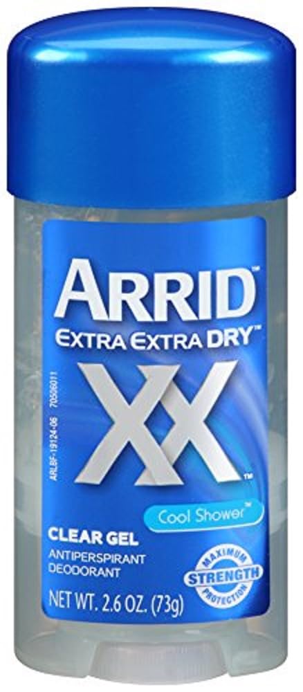 Arrid Extra Dry Cool Shower Clear Gel Antiperspirant And Deodorant By, 2.6 Ounce